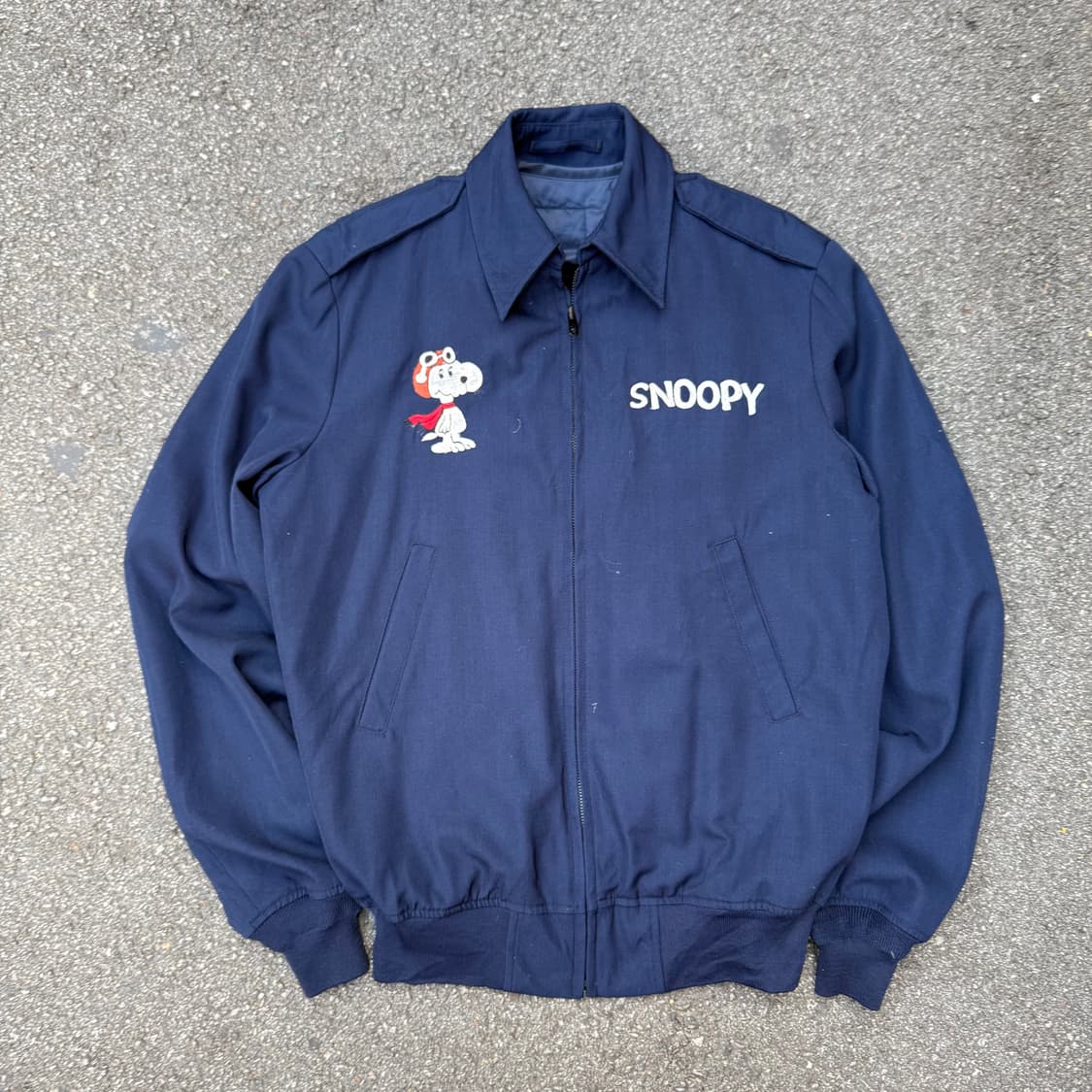 스누피 네이비 블루종자켓 상품이미지2