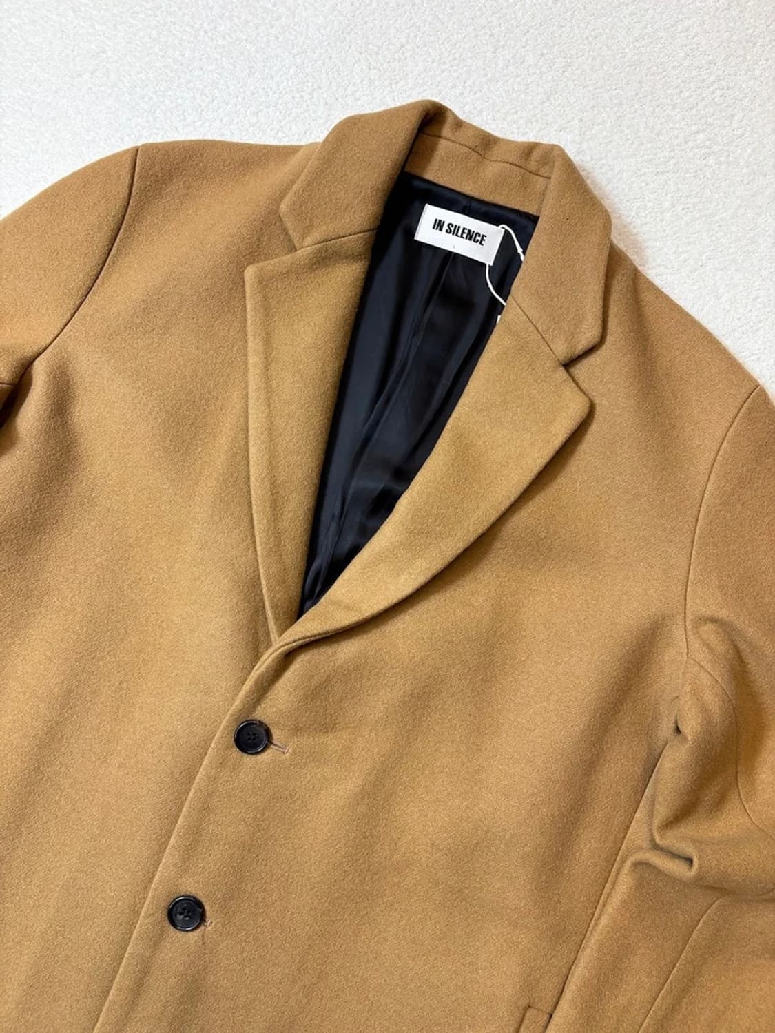 인사일런스 캐시미어블렌드 카멜 롱 코트 PN6294 상품이미지2