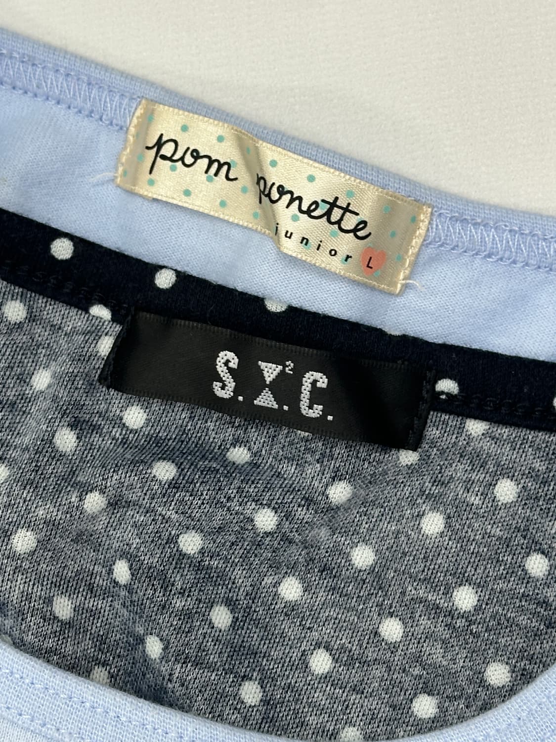 🩵하구미 도트 코디세트🩵 파스텔톤 리본 레이어드 히메갸루 러블리 상품이미지9