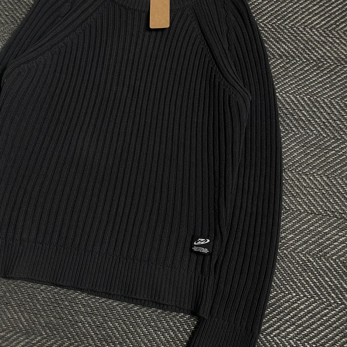 나인제트 케이블 헤비코튼 크루넥 머슬 니트o 4833 상품이미지2