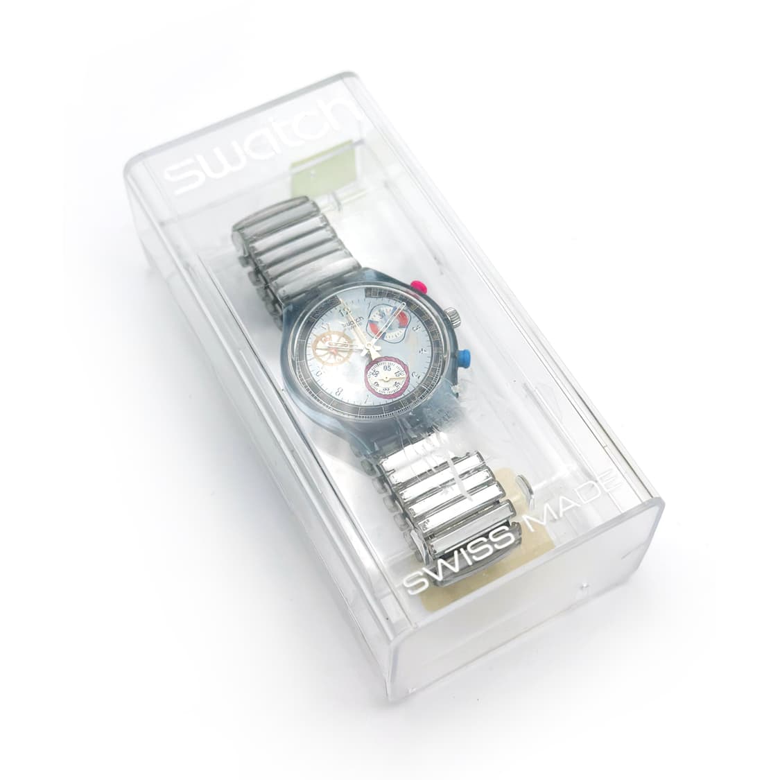 93년판) 빈티지 스와치 아이러니 익스팬션 스트랩 power steel 상품이미지6