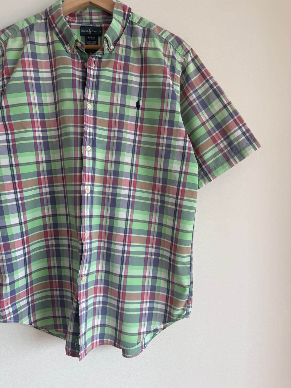 폴로 랄프로렌(Polo Ralph Lauren) 체크 반팔 셔츠(주니어1 상품이미지3