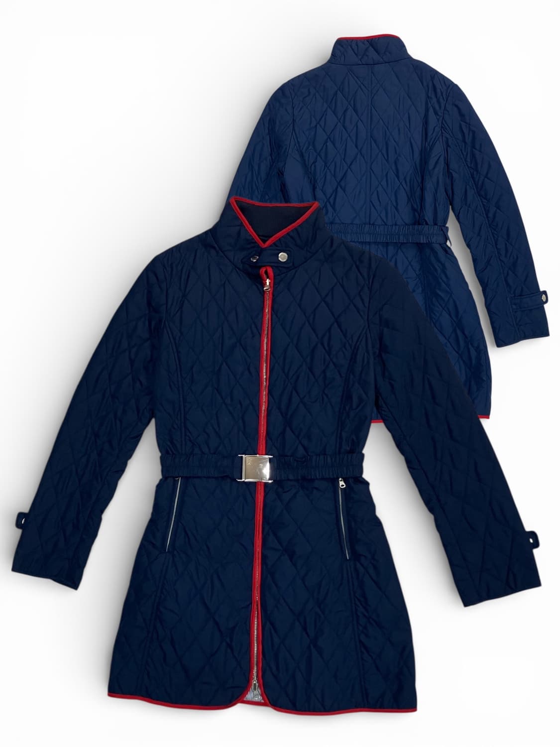 타미힐피거 퀼팅 벨트 자켓 코트 M 상품이미지1