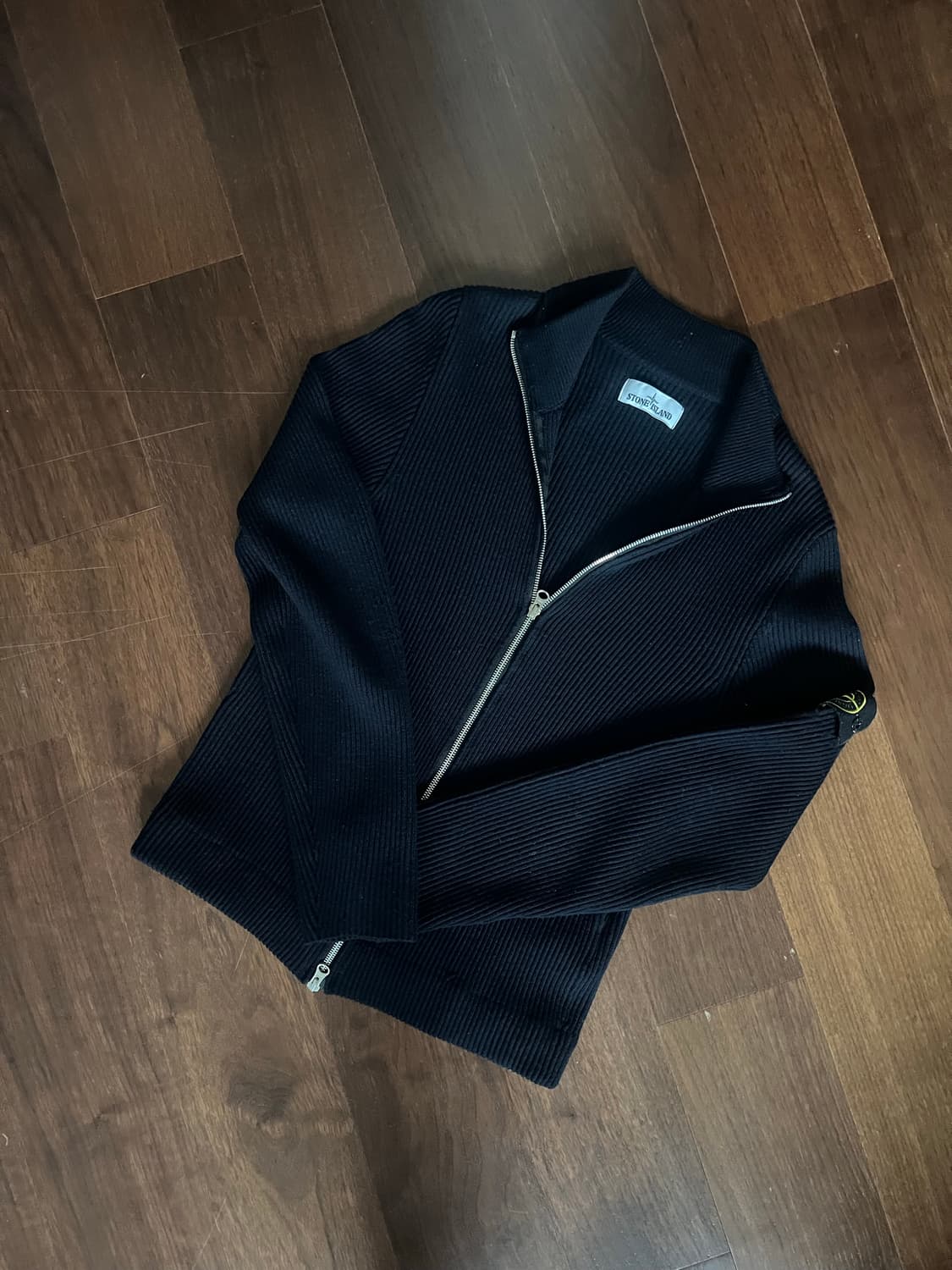 스톤아일랜드 리브드 니트 네이비 집업 (L) 상품이미지1