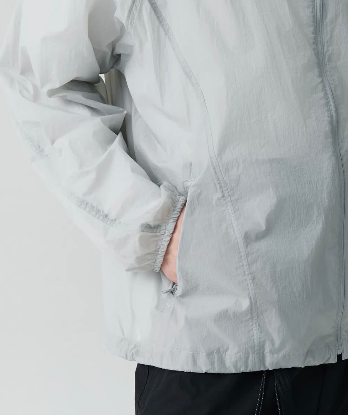 무신사 스탠다드 시티 레저 시어 윈드브레이커 재킷 라이트 그레이 L 상품이미지4