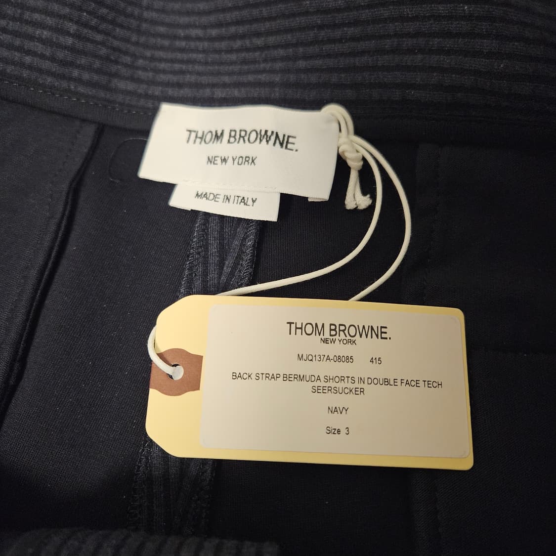 새상품) 톰브라운 시어서커 더블 페이스 테크 쇼츠 3 사이즈 상품이미지3