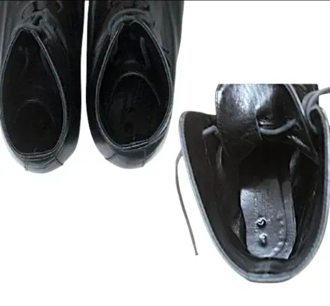 요지 야마모토 느와르 가죽 부츠 상품이미지5