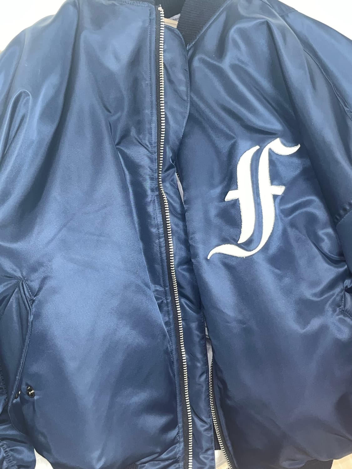 샵페어리 봄버 자켓 네이비 상품이미지5