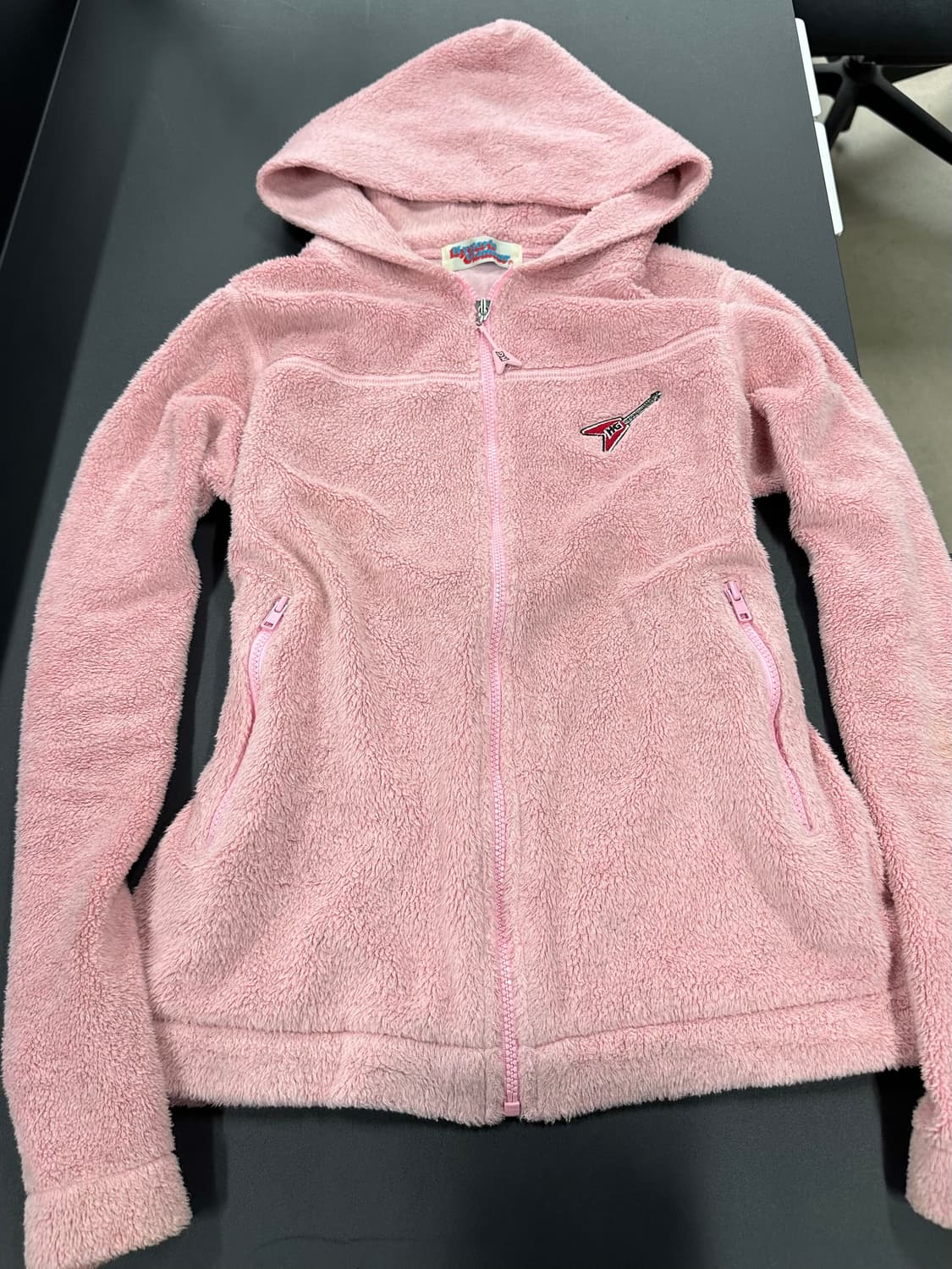 히스테릭글래머 HG Rock 딸기우유 플리스후드집업 상품이미지5