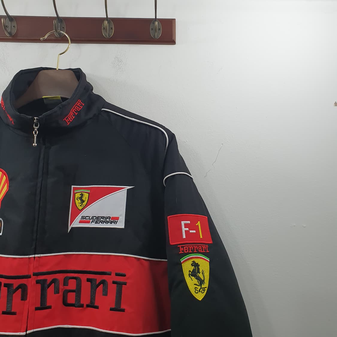 2XL 페라리 남성 누빔 라이더 점퍼 레이싱 자켓 상품이미지2