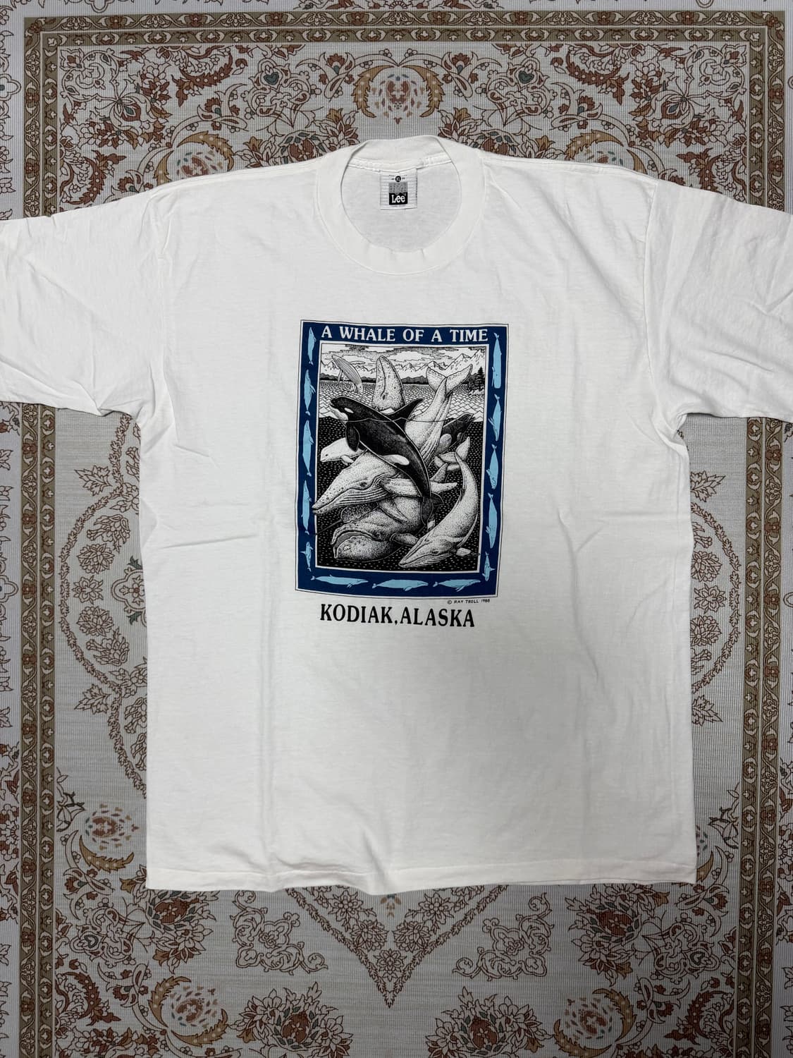 90s USA Lee 그래픽 반팔티 XL 상품이미지2