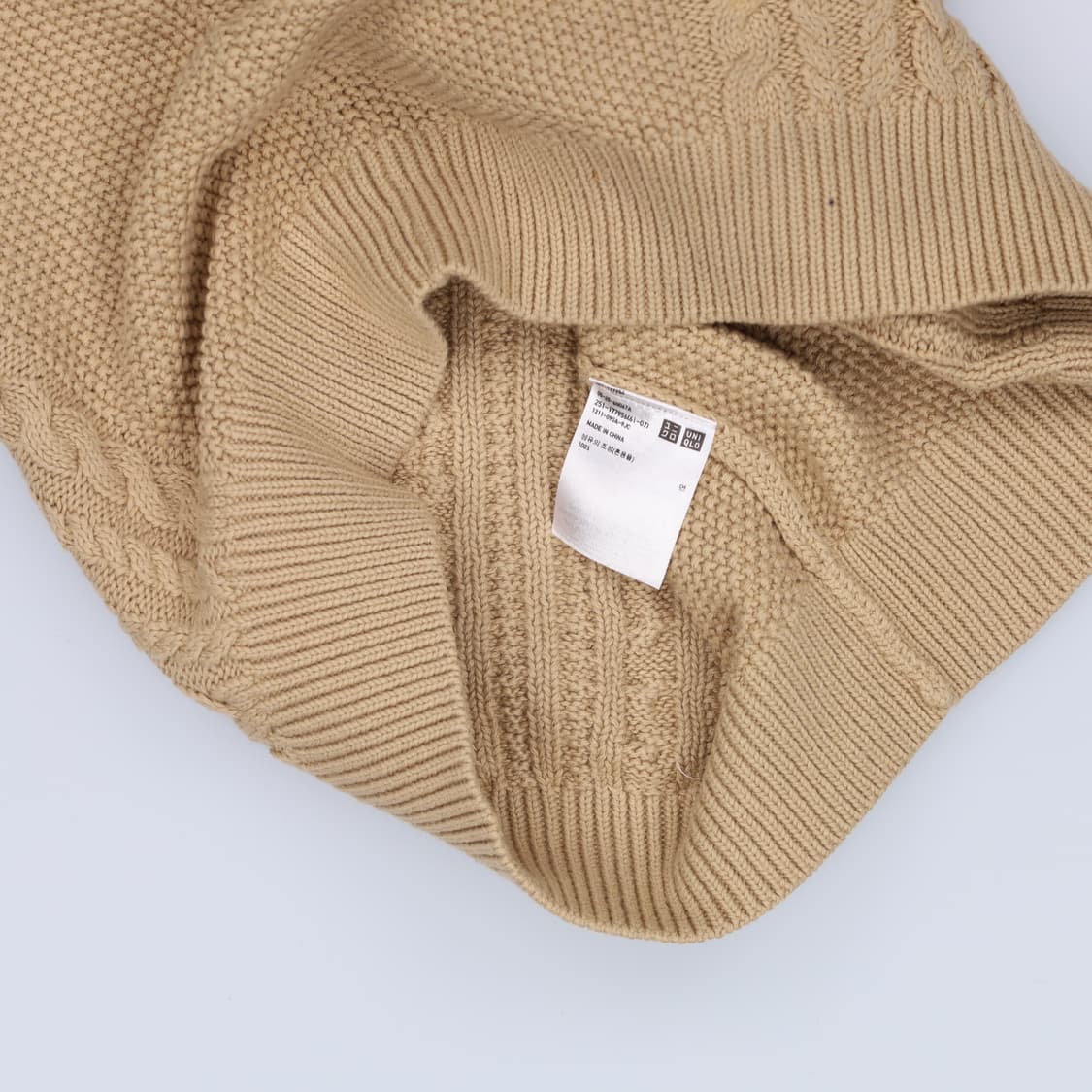 [S] 유니클로 여성 꽈배기 니트조끼 0107H1 상품이미지6