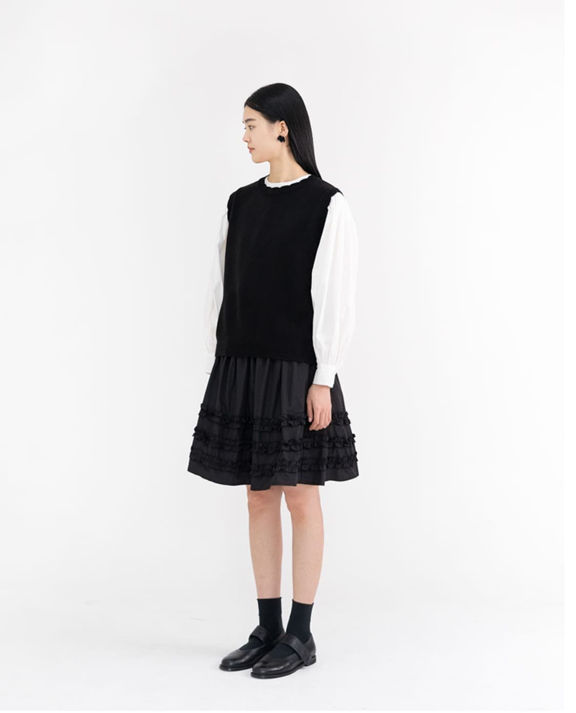 유노이아 프릴 스커트 frill short skirt 상품이미지3