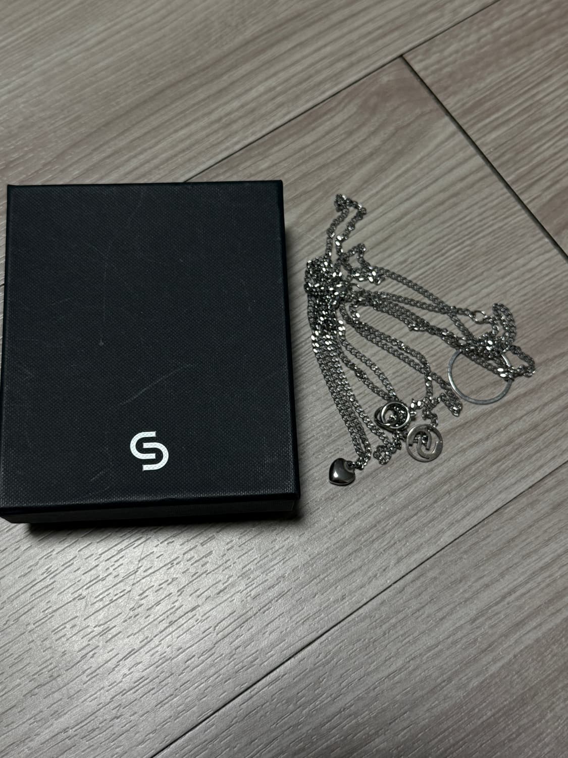 세릭 레이어드 멀티 체인 실버 상품이미지10