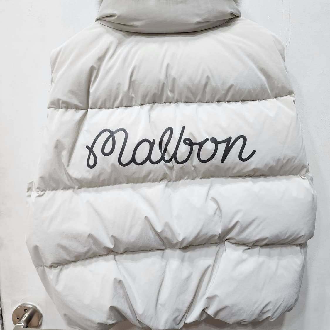말본 드라이버 폭스퍼 다운 조끼 아이보리 S 새거급 상품이미지1
