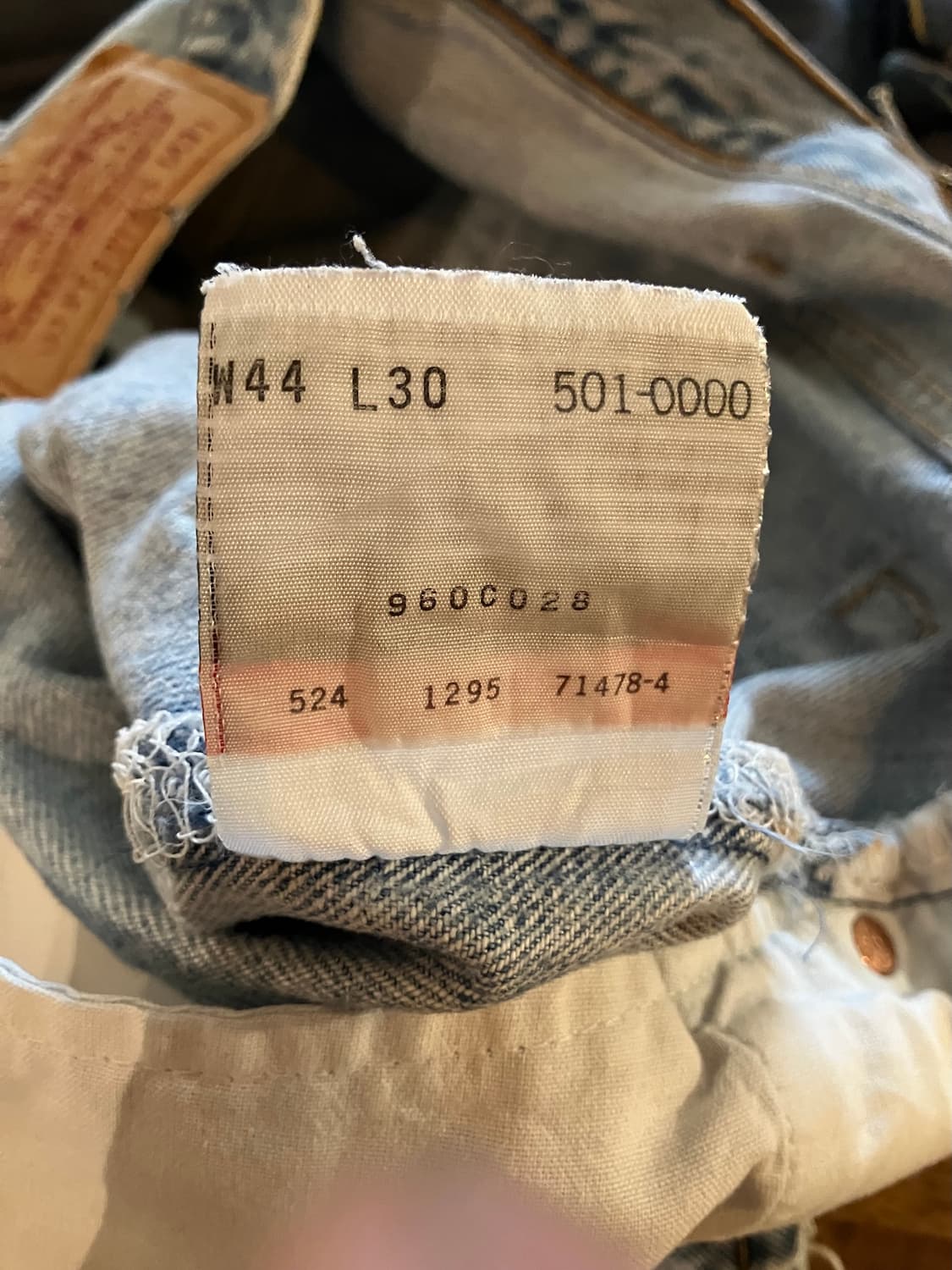 90s USA 빈티지 리바이스 501 데님 팬츠 빅사이즈 상품이미지10