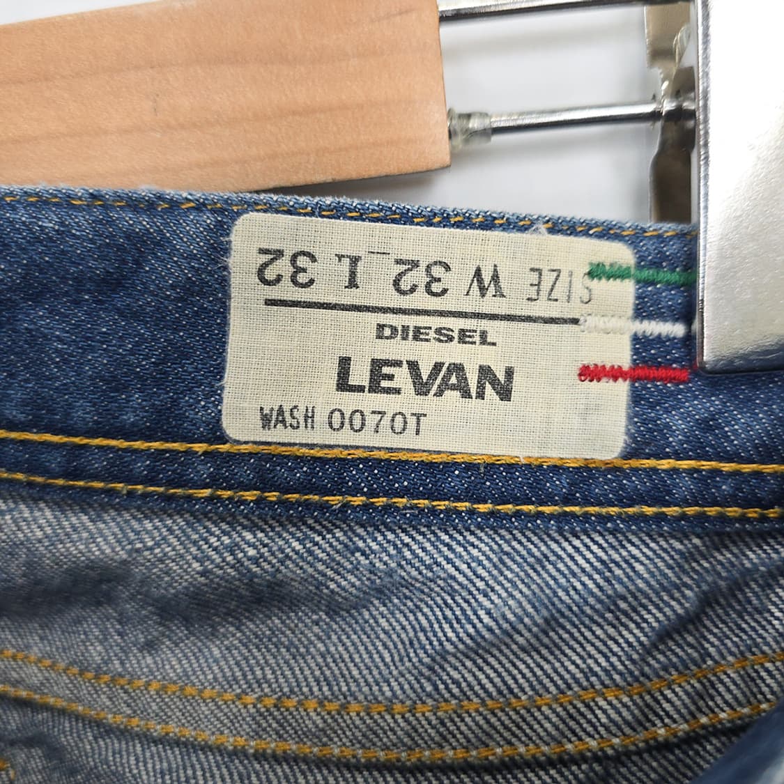 디젤 DIESEL LEVAN 0070T 이탈리아산 데님진 W32 L32 상품이미지8