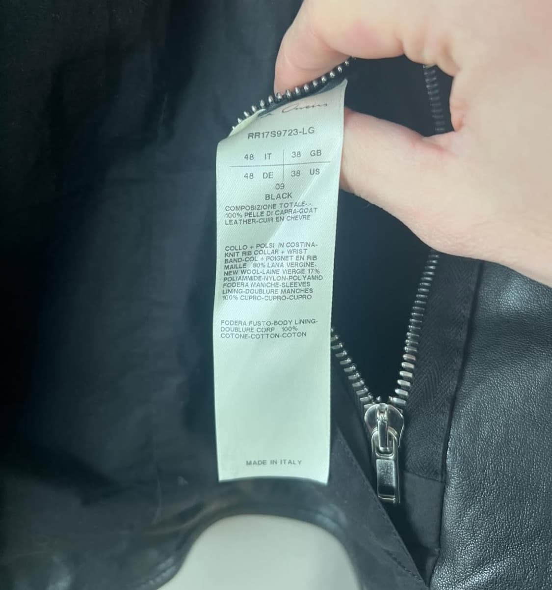 릭오웬스 SS17 WALRUS 쉐브론 자켓 상품이미지4