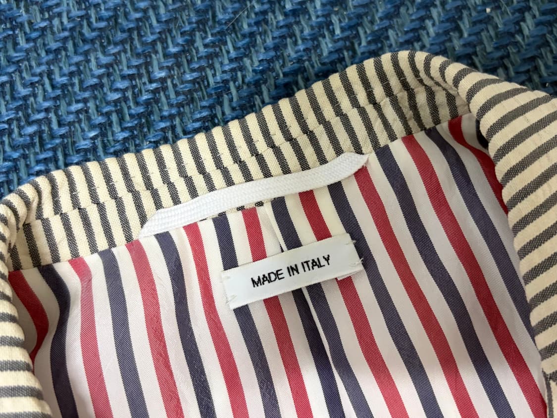 톰브라운 울 시어서커 블레이저 자켓 1사이즈 상품이미지5