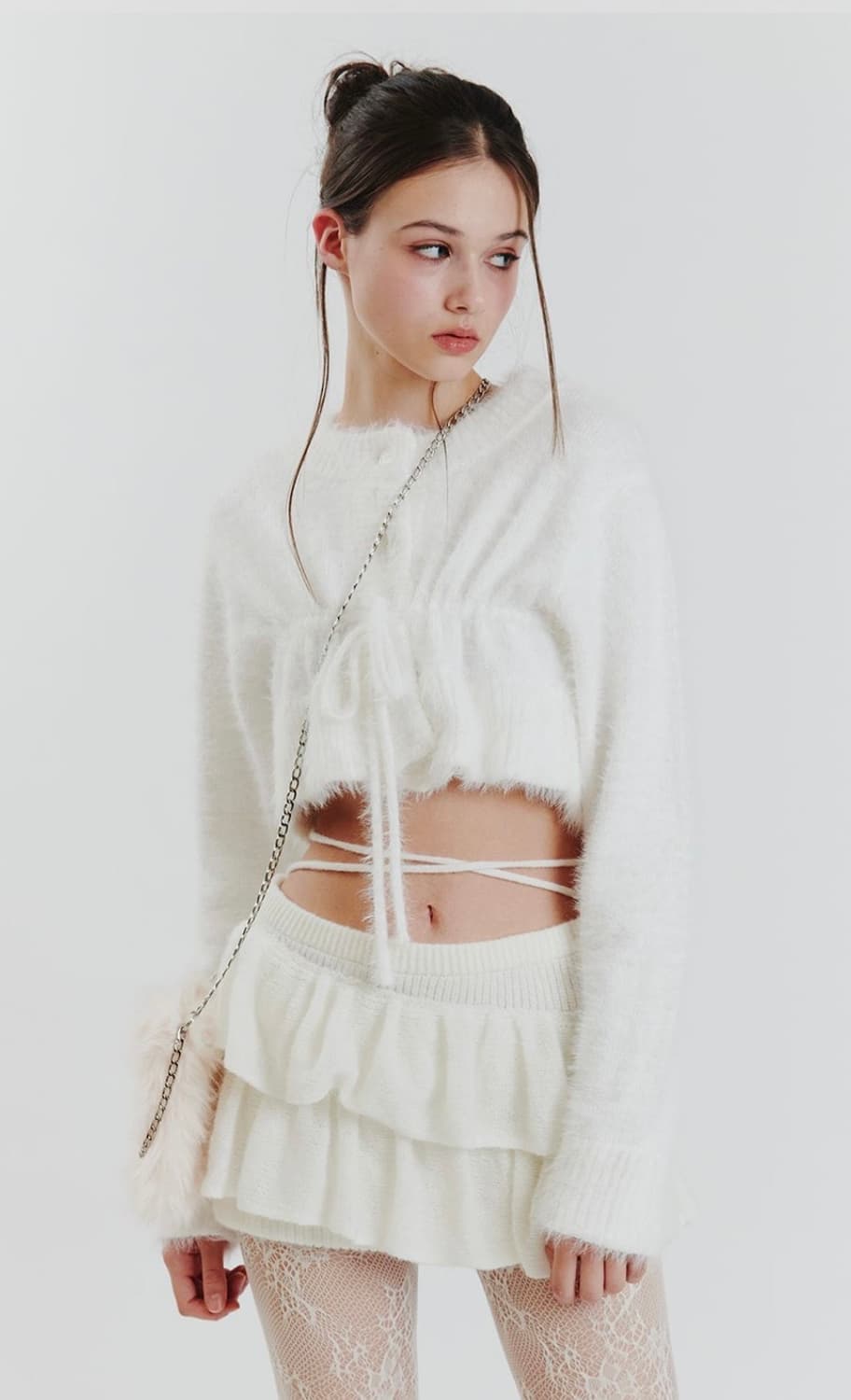 페인오어플레져 안젤라 니트 셋업 화이트 상품이미지2