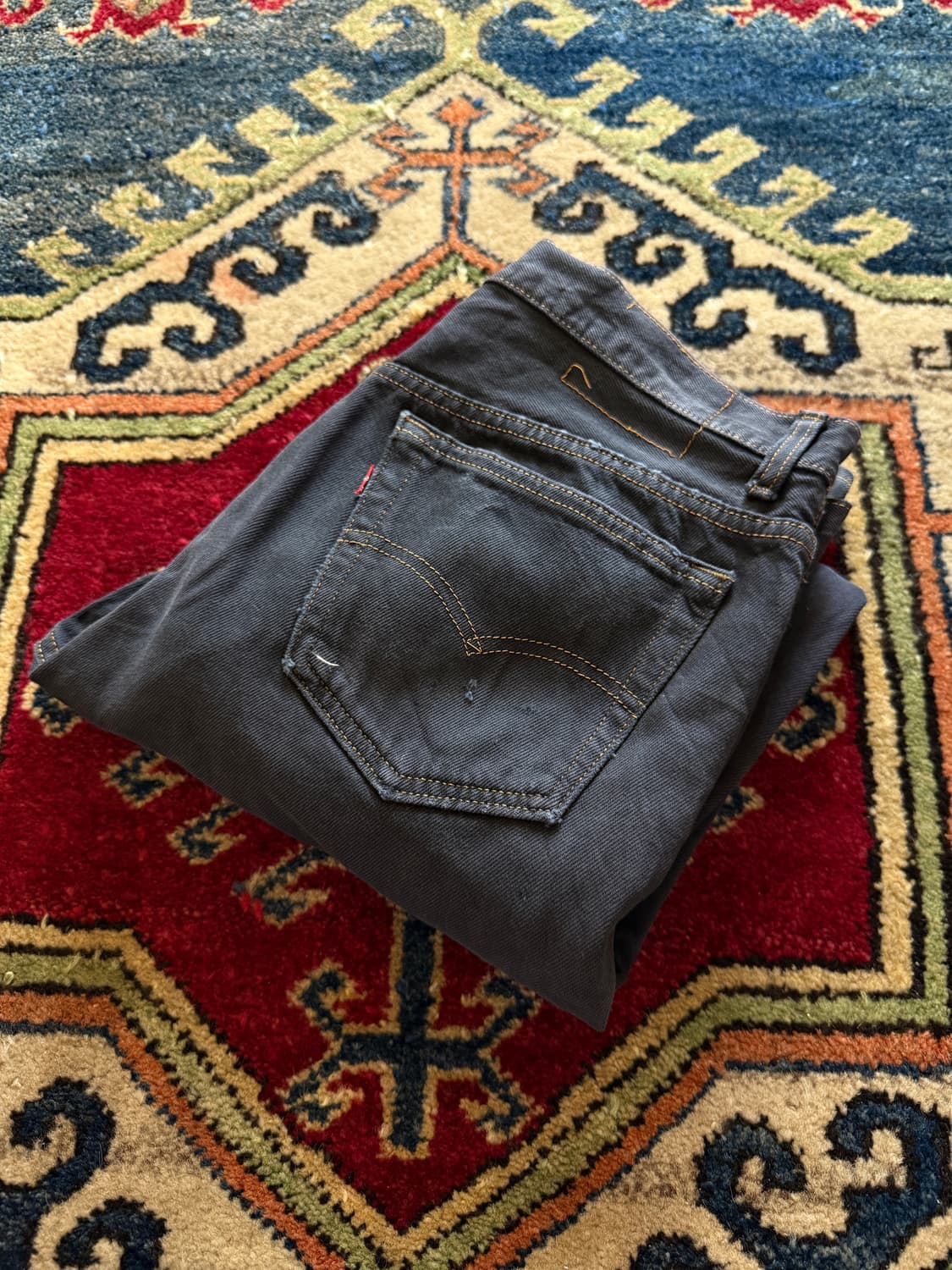 90s USA Levi's Faded Black 501-0115 상품이미지10