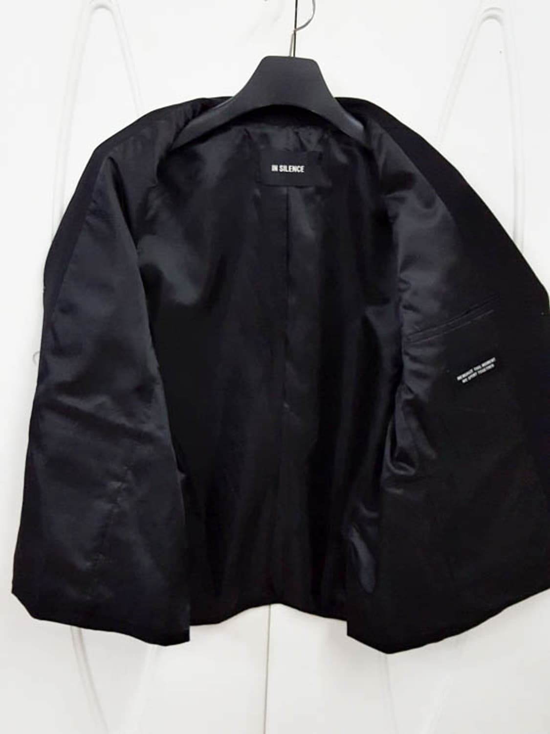 인사일런스 오버핏 울 블레이저 자켓 블랙 상품이미지4