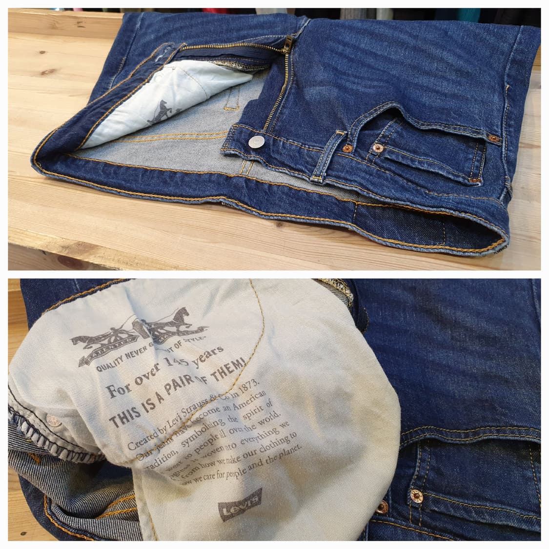 허리34.리바이스502 스판 데님팬츠 상품이미지5