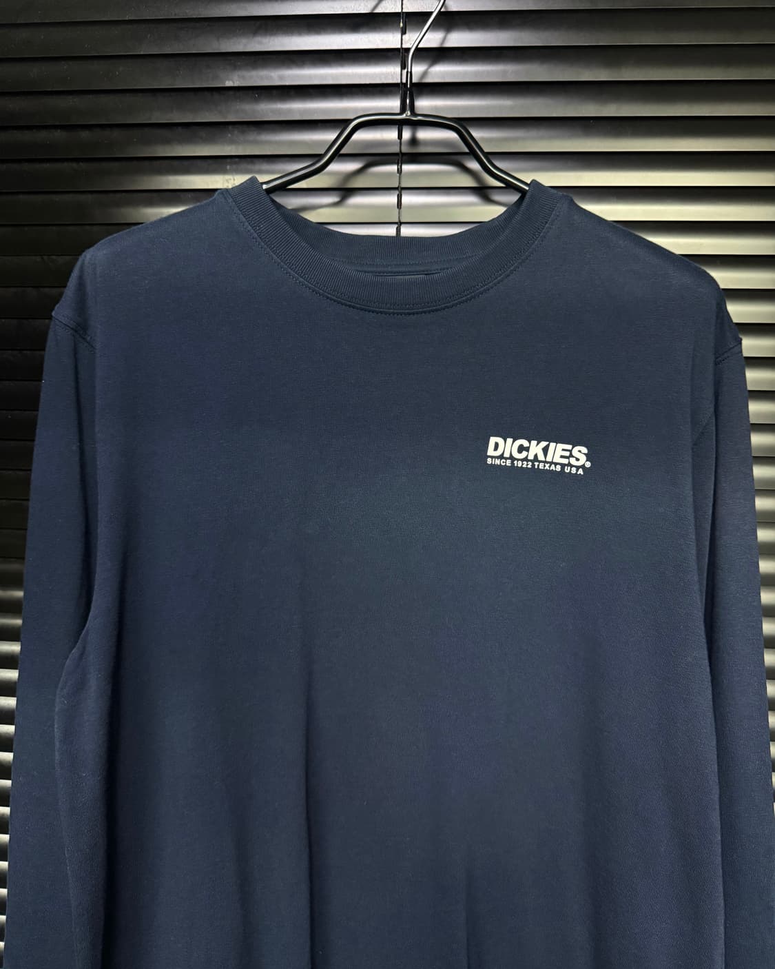 디키즈 네이비 남색 긴팔 티셔츠 롱슬리브리스 워크 코튼 면 M 95 티 상품이미지3