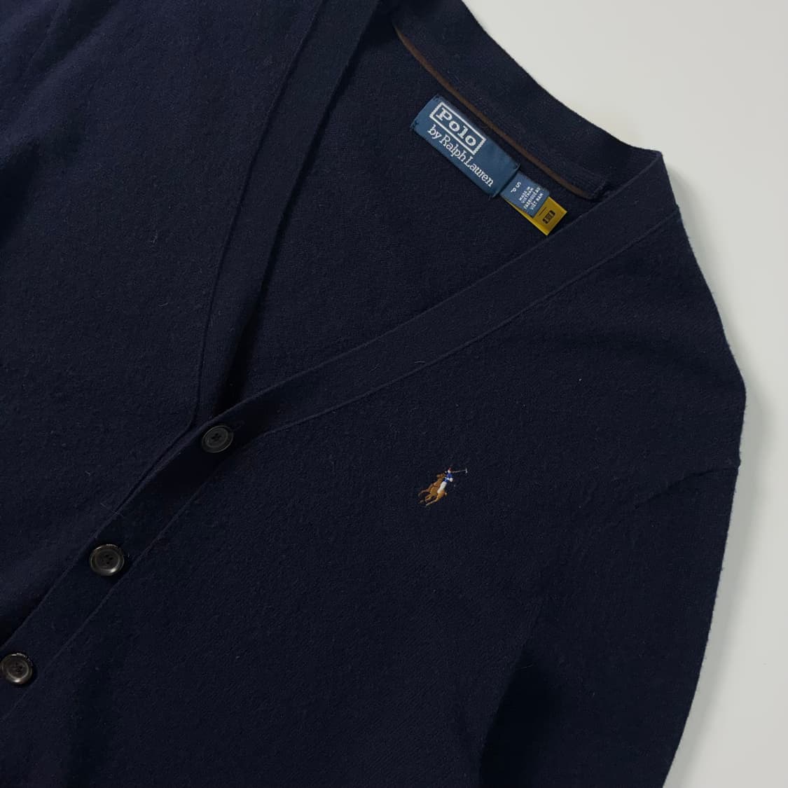 Polo  폴로 랄프로렌 신형 자수 네이비 울 브이넥 니트 가디건  상품이미지3