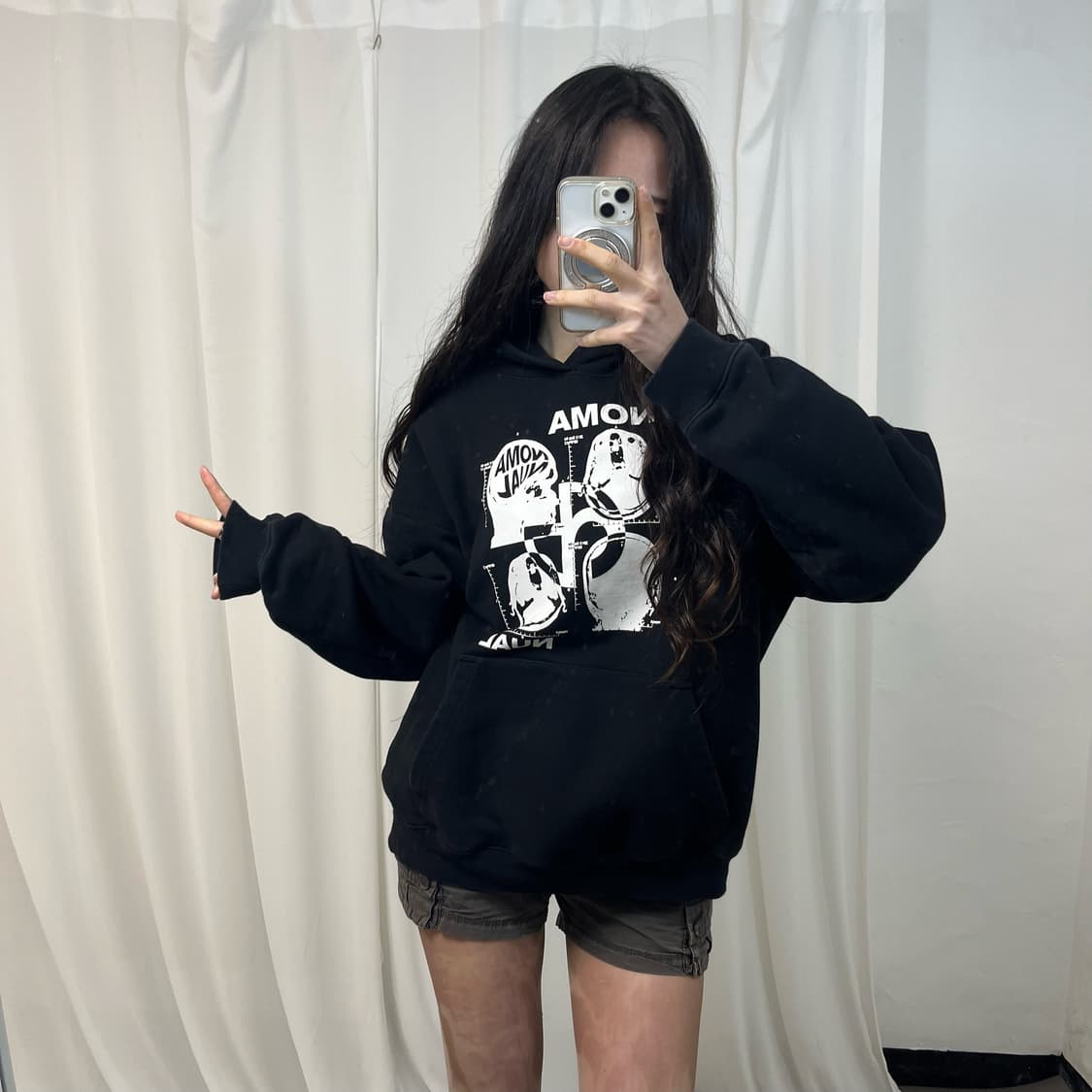 Nomanual Black Hoodie 상품이미지2