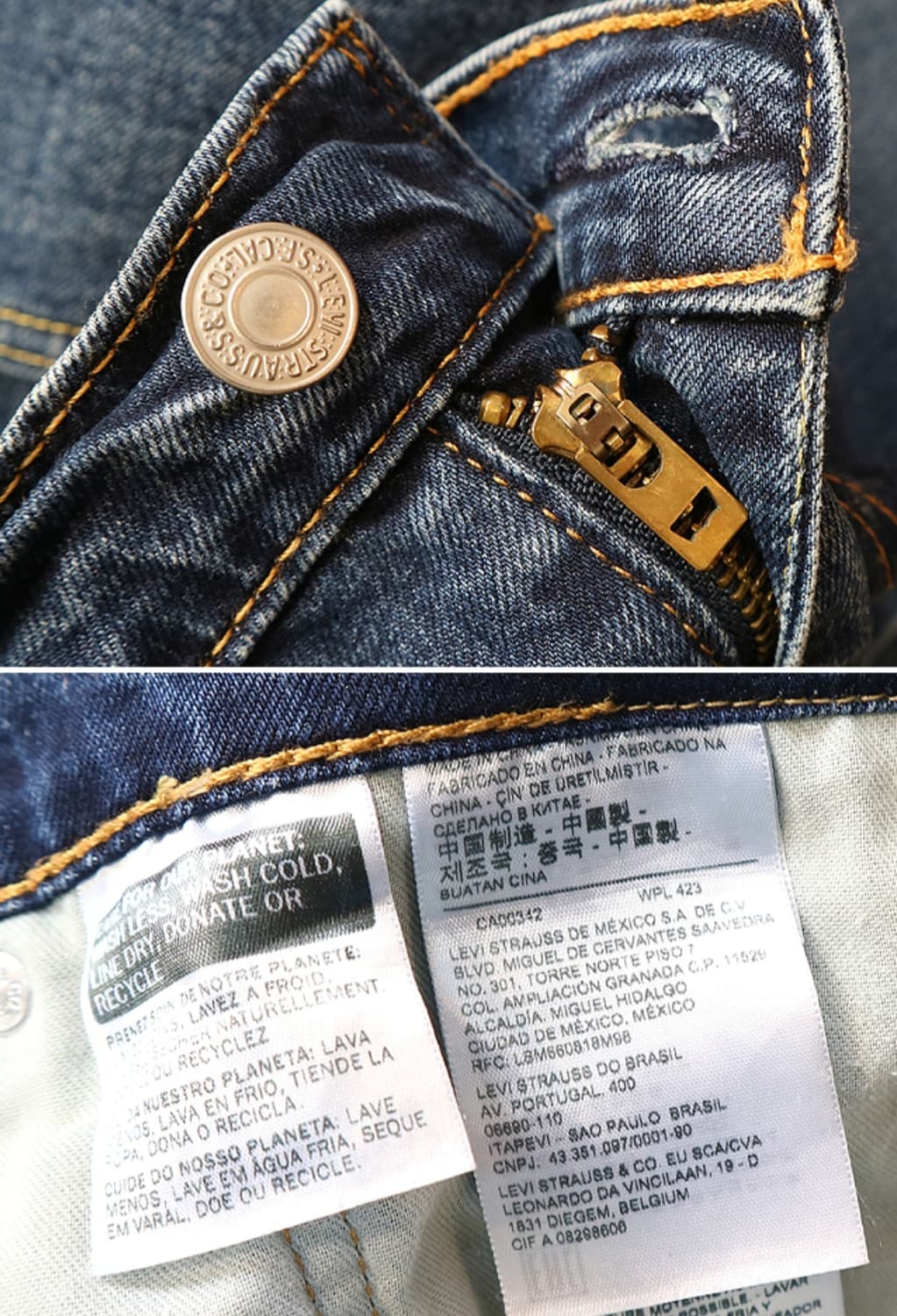  levis 리바이스 502 슬림 스트레이트 핏 데님 33 상품이미지8