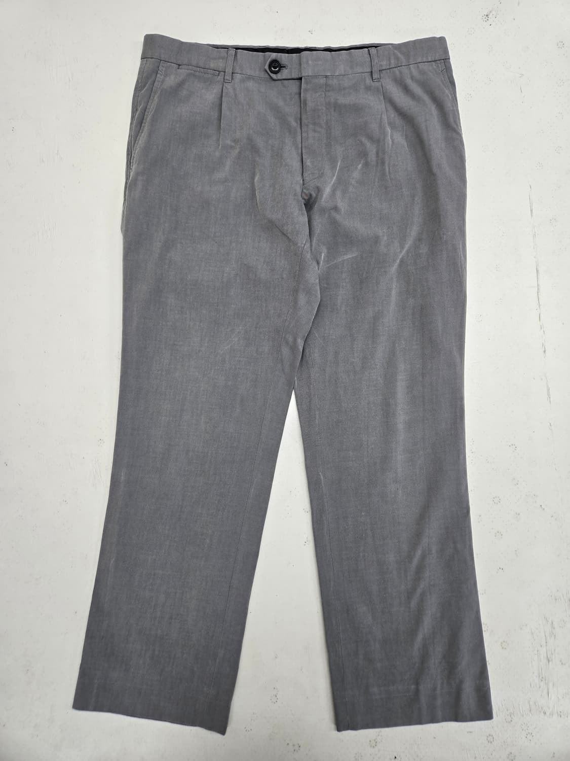 버버리 그레이 남성 정장 바지 슬렉스 면바지 상품이미지1