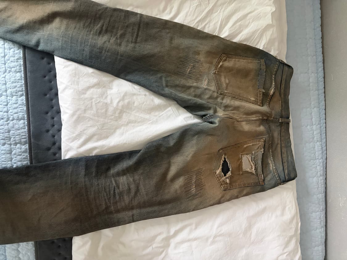 돌체앤가바나 워싱 디테일 데님 48 사이즈 상품이미지4