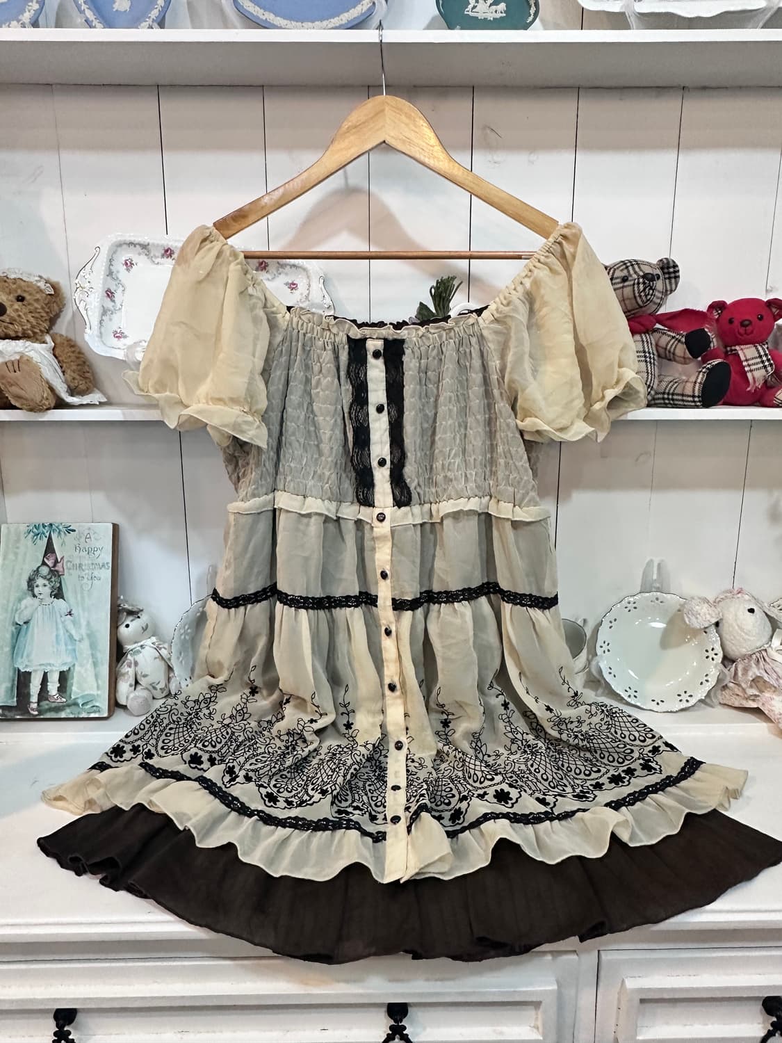 악시즈팜(악시즈팜) 팜므(팜므) 로맨틱 스모크 원피스 상품이미지2