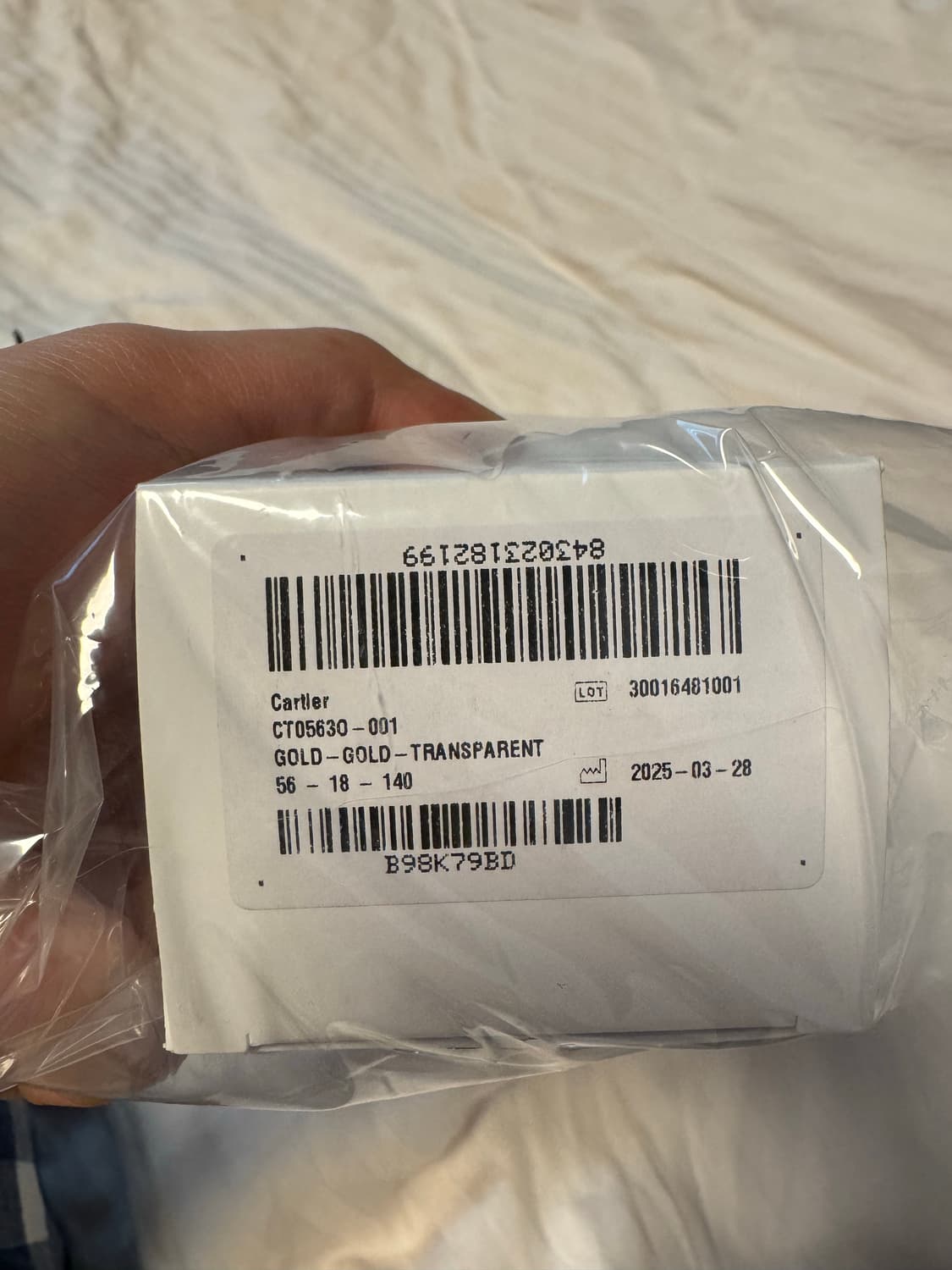 까르띠에 ct0563O-gold 무테 안경 상품이미지5