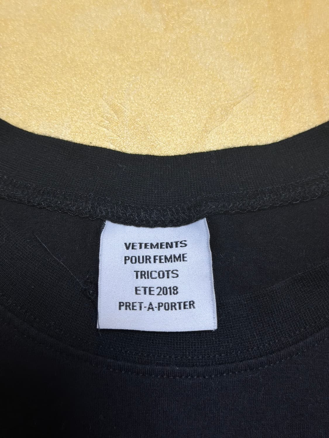 베트멍 Vetements 백프린트 반팔티셔츠 100 L 상품이미지4
