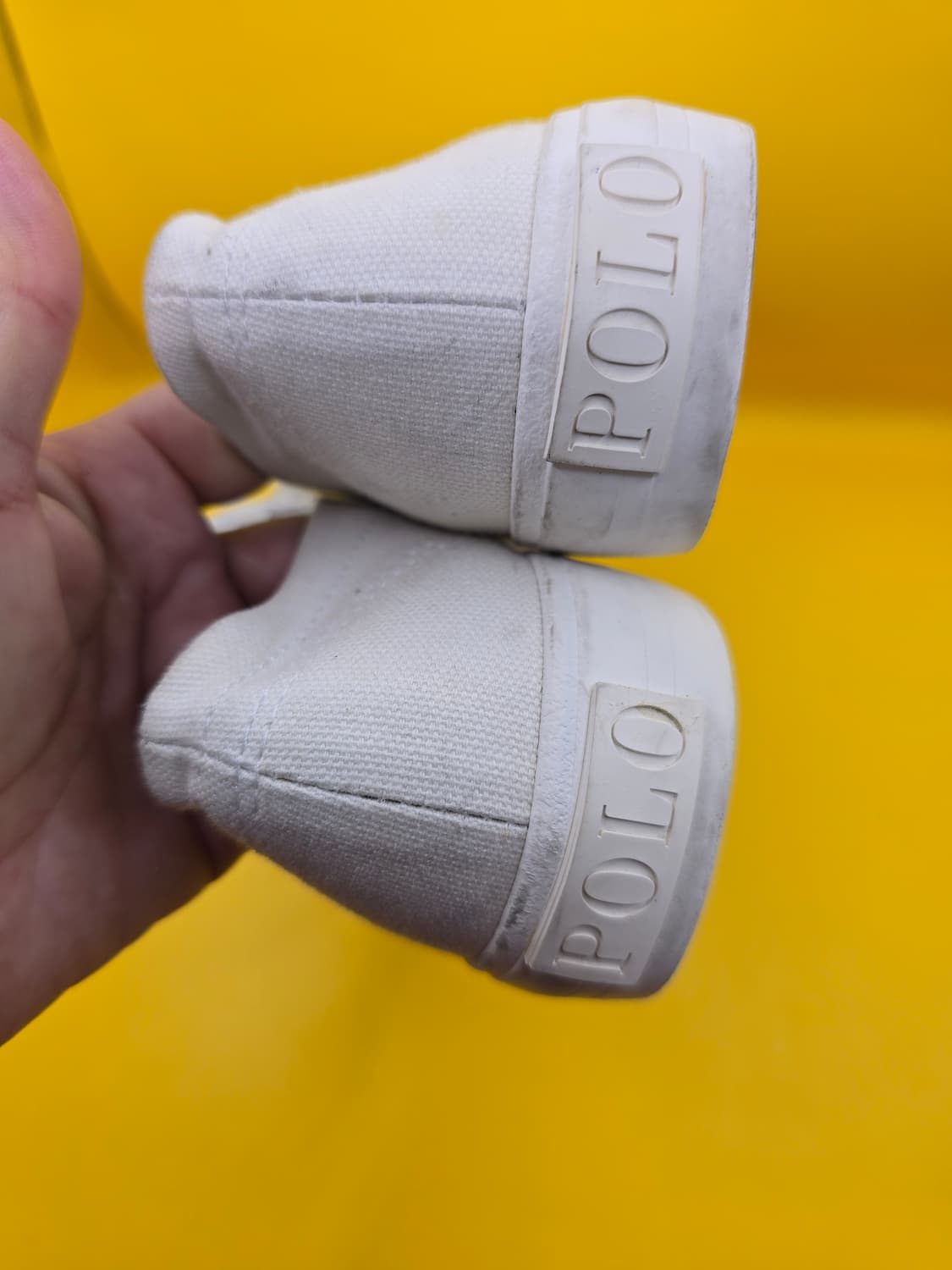 폴로 랄프로렌 캔버스 스니커즈 230 / 화이트 상품이미지7