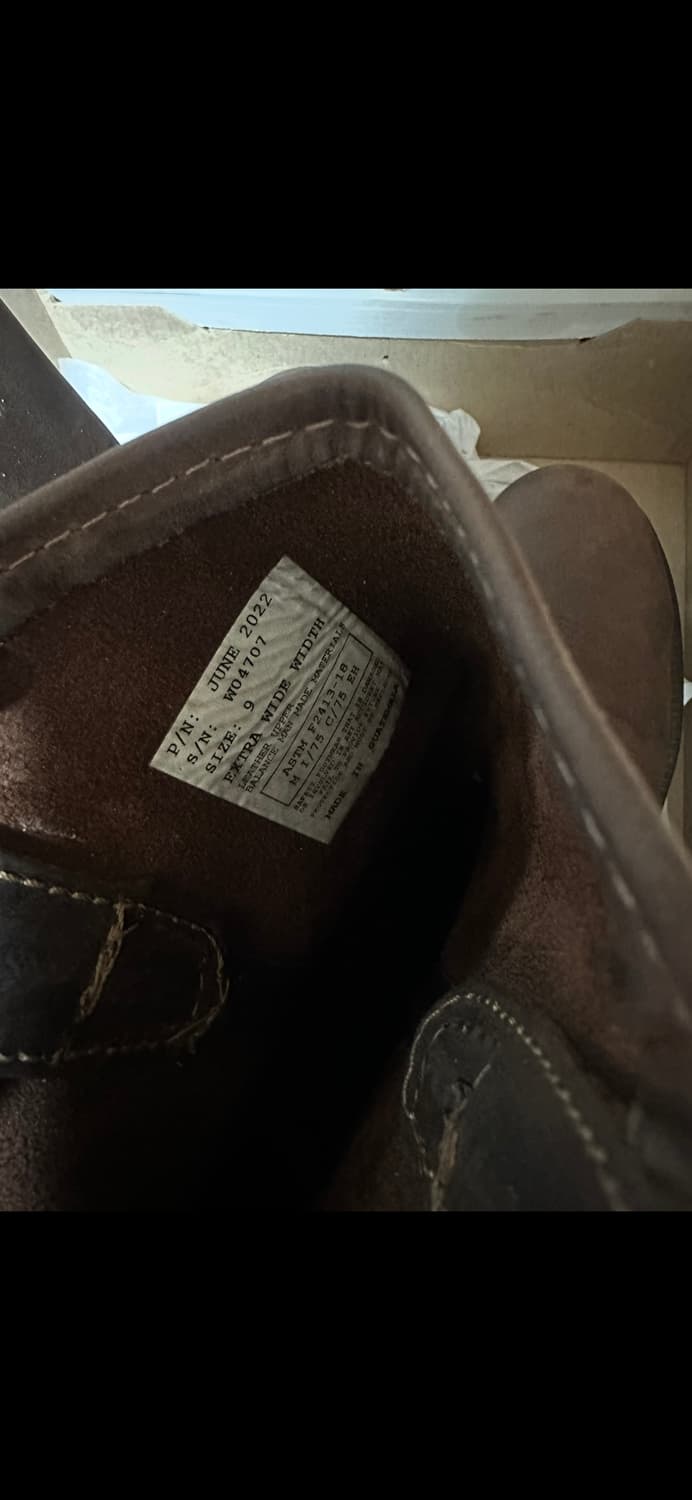 울버린 웰링턴 스틸토 워크부츠 9EW 270사이즈 상품이미지3