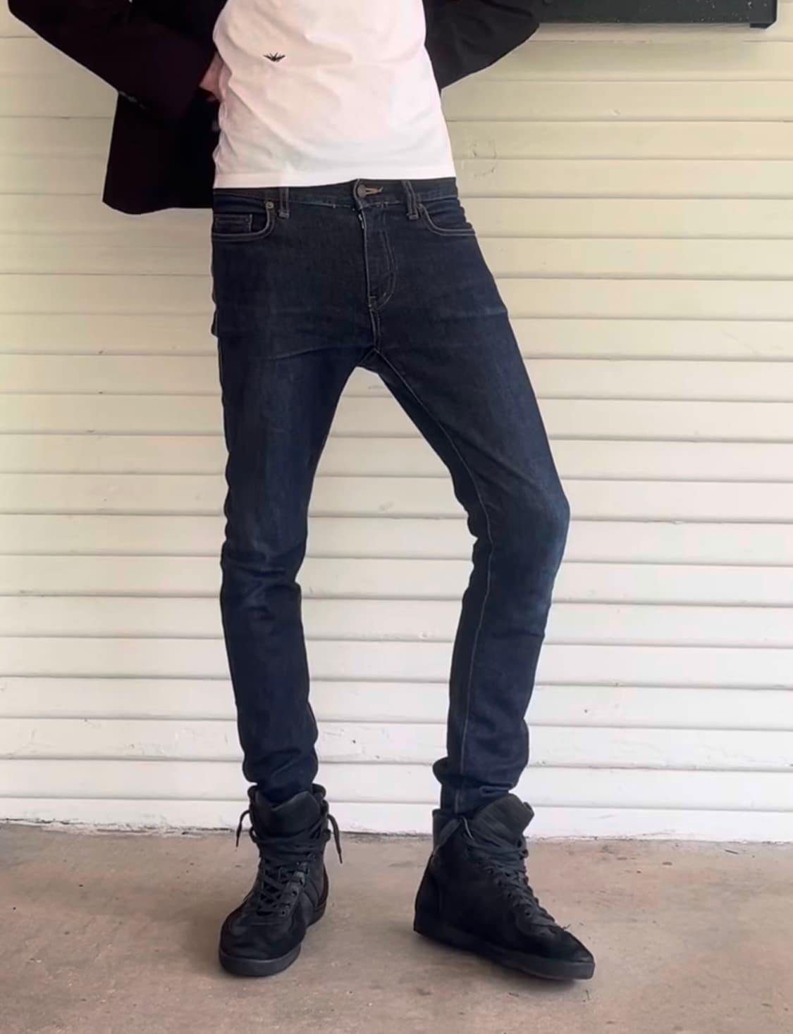 Dior homme 04 아카이브 독일군 하이탑 블랙 상품이미지4