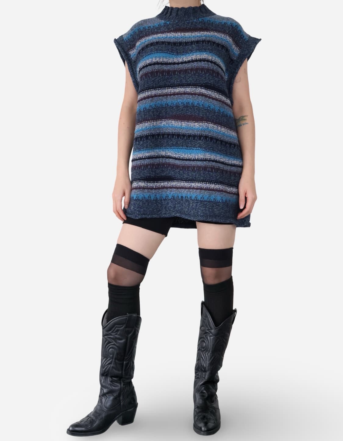 Alpha Vintage Stripe Knit Vest 상품이미지1