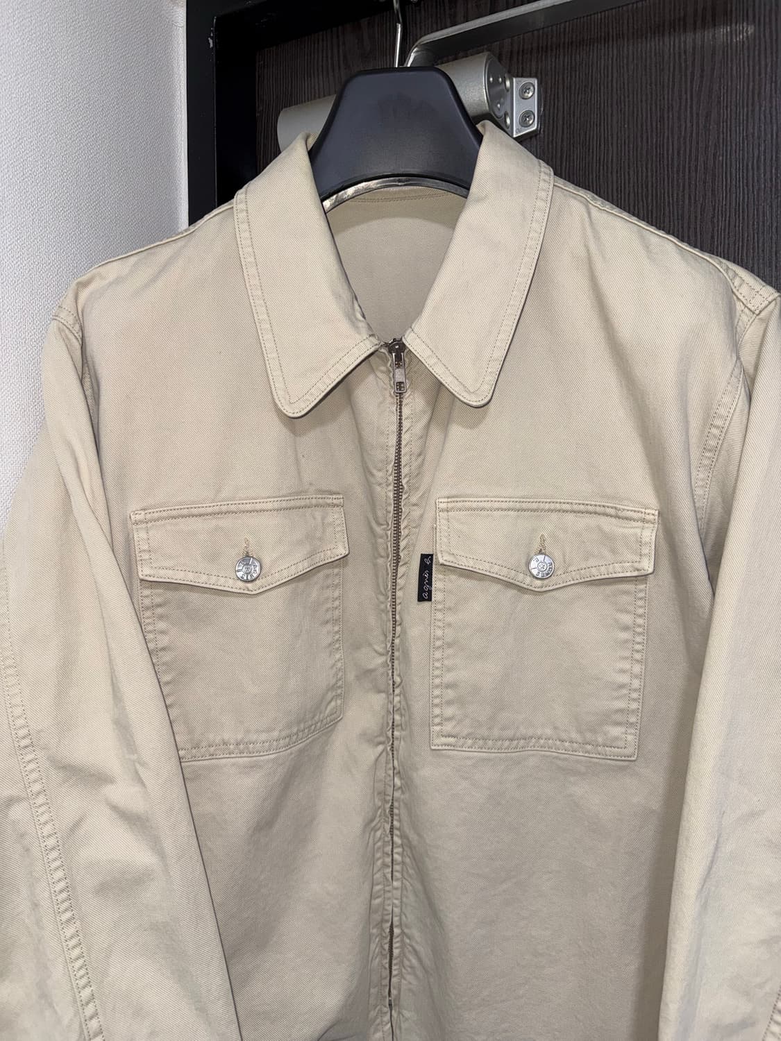 agnes b 코튼 트러커 자켓 made in france 상품이미지3