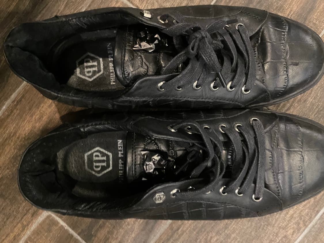 필립플레인 블랙 크로커 스니커즈41사이즈 상품이미지3