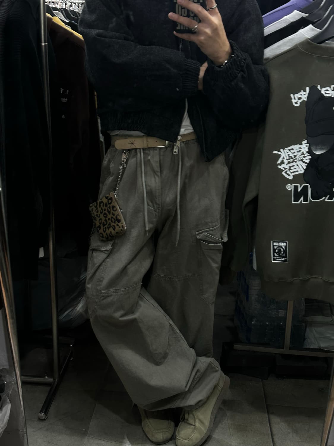 Shining suede belt- 샤이닝 자수 벨트/BEI 상품이미지4