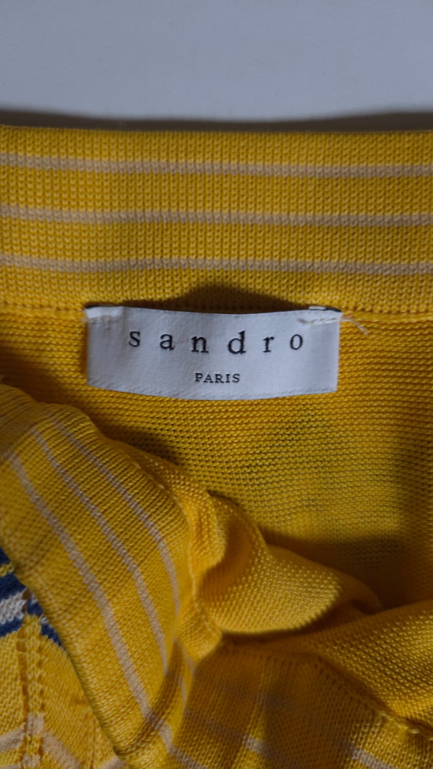 산드로 지그재그 쉐브론 패턴 니트 밴딩 롱스커트 55~66 상품이미지8