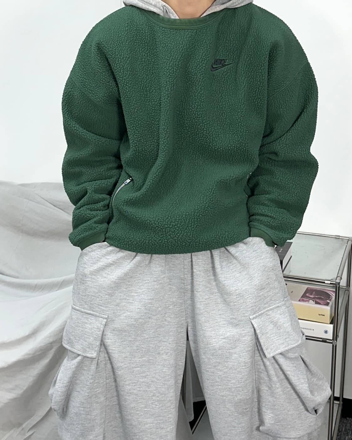나이키 클럽 플리스 윈터라이즈드 크루즈 퍼 맨투맨 M 상품이미지1