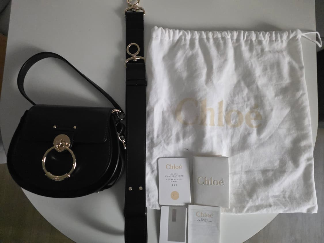 끌로에 테스백 블랙 스몰 상품이미지1