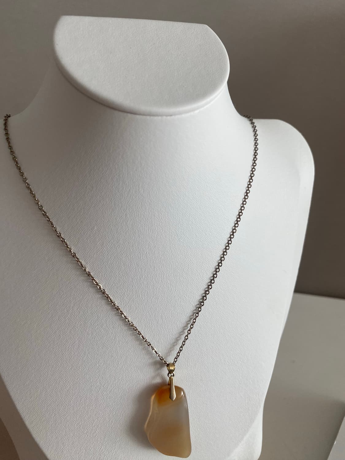 오렌지빛 스톤 목걸이 상품이미지3