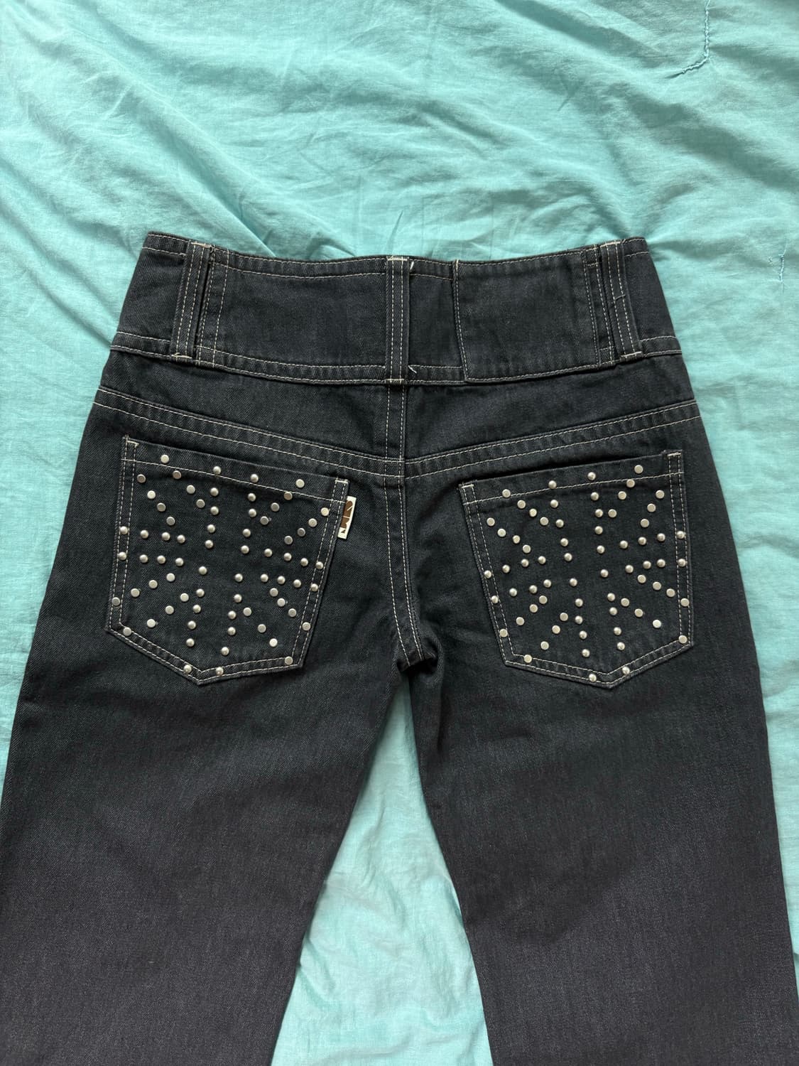 스컬프터 유니온 잭 엔지니어드 데님 팬츠 s 상품이미지6