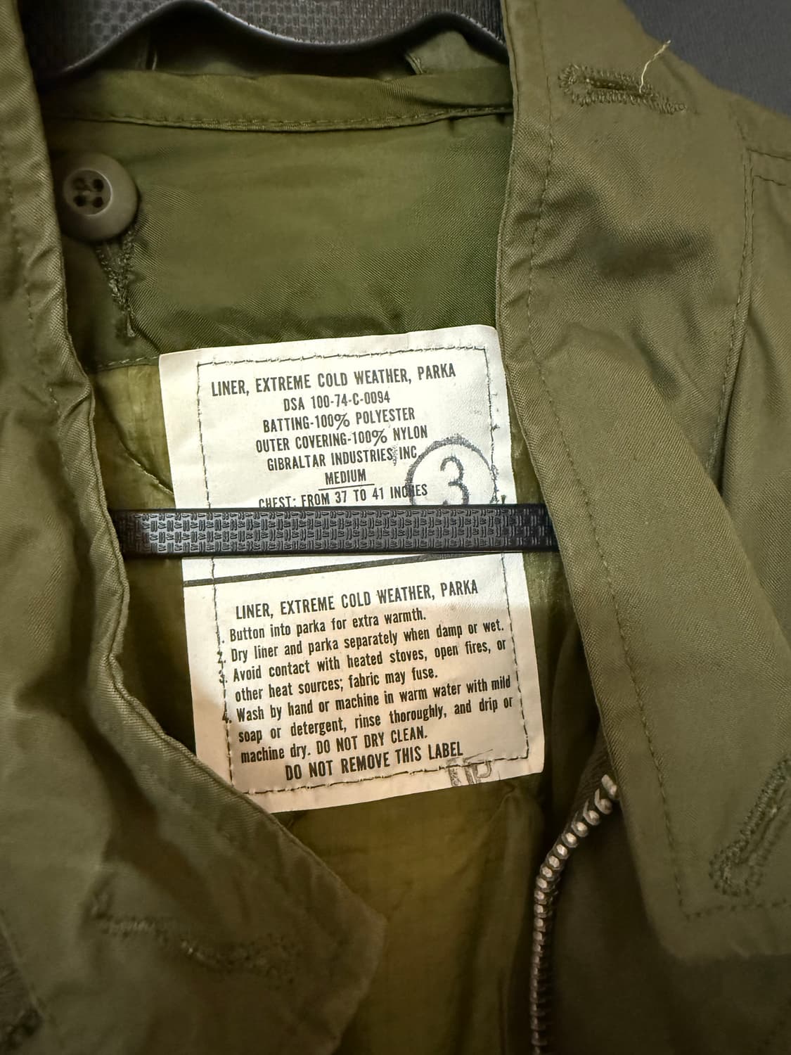 M) 데드스탁 M65 개파카 피시테일  상품이미지3