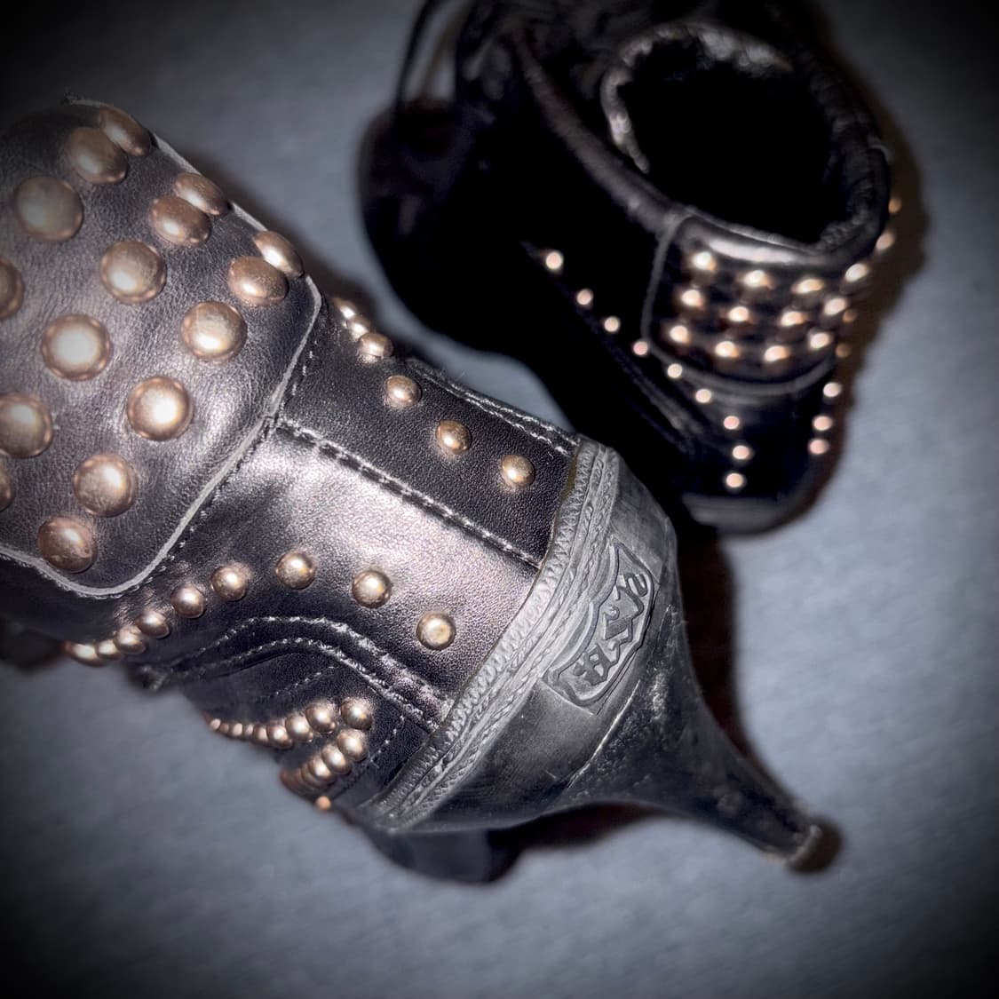 Ash 아쉬 빈티지 블랙 스니커즈 스터드 힐 부츠 상품이미지2